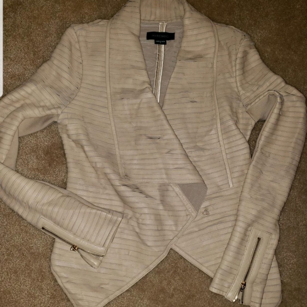 Marciano Shayna Drape Leather Jacket